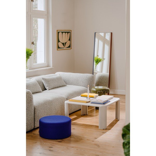 Modrý vlnený taburet Folk – noo.ma-image-2