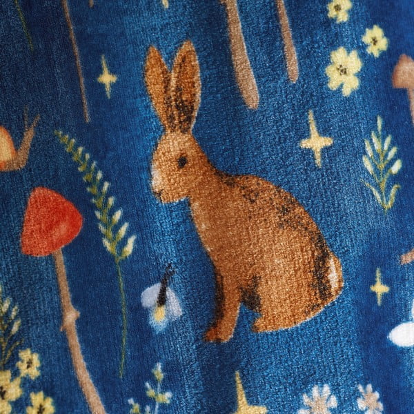 Modrá deka z mikroplyšu 130x170 cm Enchanted Twilight Animals – Catherine Lansfield-image-2