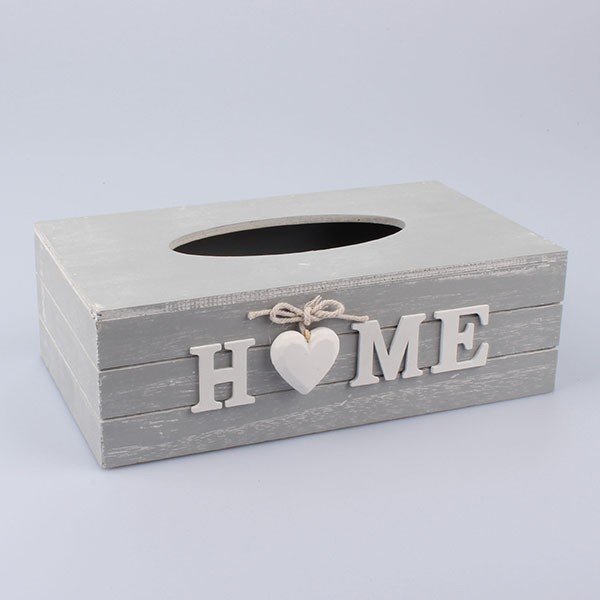 Box na vreckovky Country Home Grey
