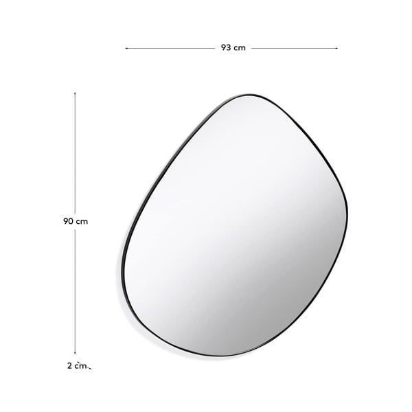 Nástenné zrkadlo 93x90 cm Anera – Kave Home-image-4
