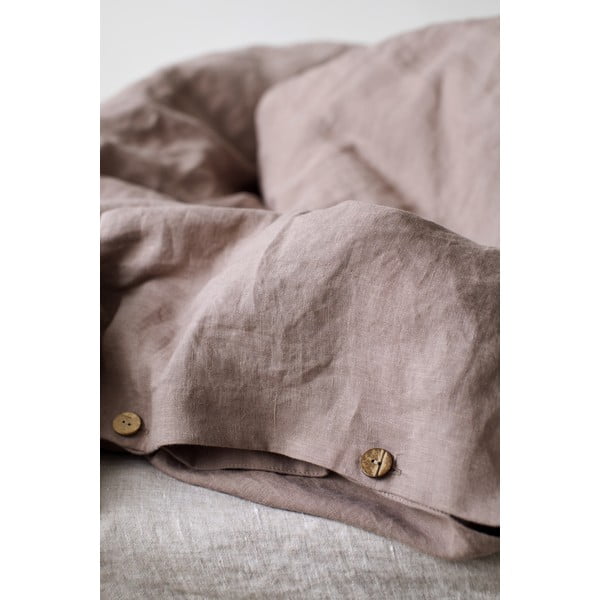 Starofialová ľanová obliečka na perinu Linen Tales, 200 x 220 cm-image-1