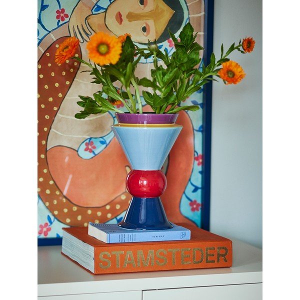 Keramická ručne maľovaná váza (výška  26,5 cm) Trilla – Bloomingville-image-1