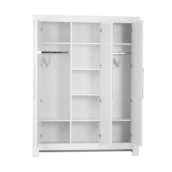 Biela šatníková skriňa Pinio Moon, 185 × 142 cm-image-1