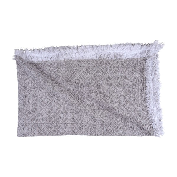 Sivobéžová bavlnená deka Walra Yara, 130 × 170 cm