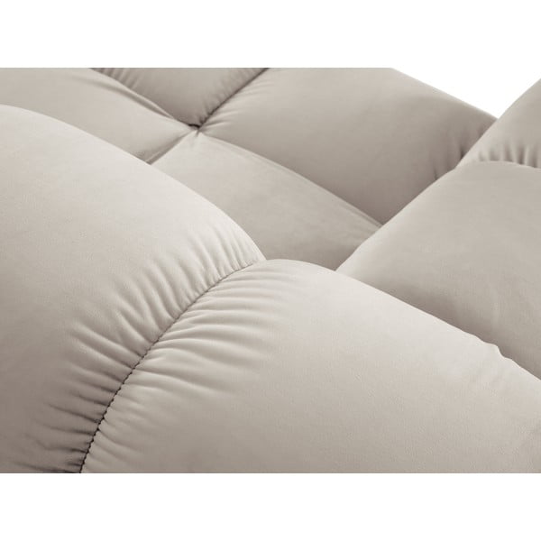 Béžová zamatová modulárna rohová pohovka (variabilná) Bellis – Micadoni -image-1