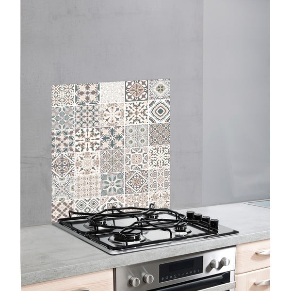 Sklenený kryt na stenu pri sporáku Wenko Splashback Tile-image-1