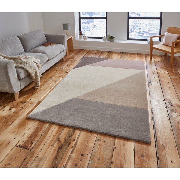 Sivý vlnený koberec Think Rugs Elements, 150 x 230 cm-image-1