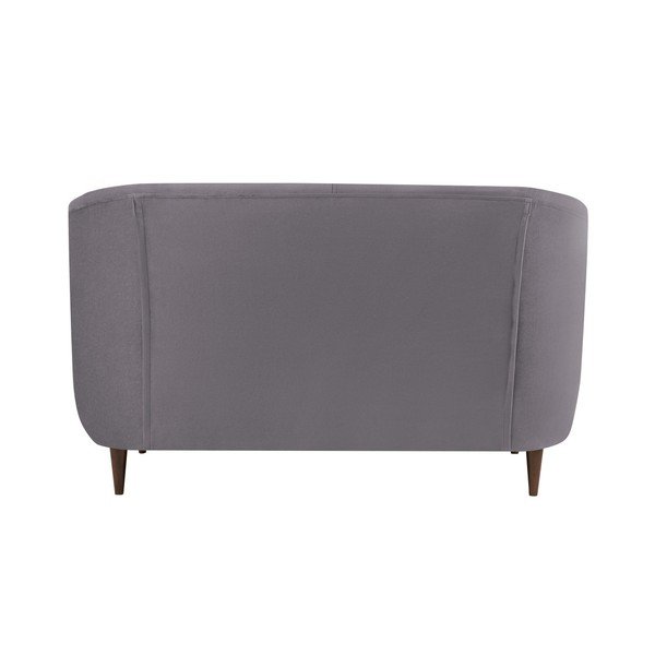 Grafitovosivá zamatová pohovka Kooko Home Glam, 125 cm-image-4