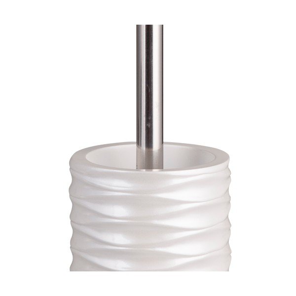 Biela WC kefa z polyresinu Wave - Tomasucci-image-3