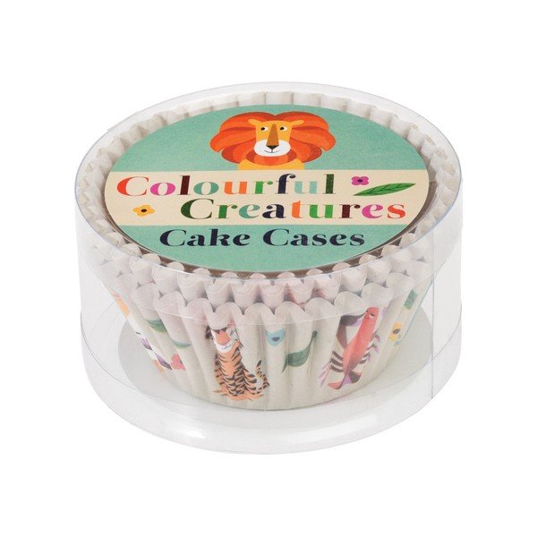 Sada 100 papierových pečúcich formičiek na Cupcake Rex London Colorful Creatures-image-2
