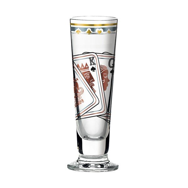 Set štamperlíka z krištáľového skla a 5 podtáciek Ritzenhoff Sascha Morawetz, 50 ml