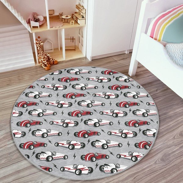 Sivý detský koberec ø 120 cm Comfort – Mila Home-image-3
