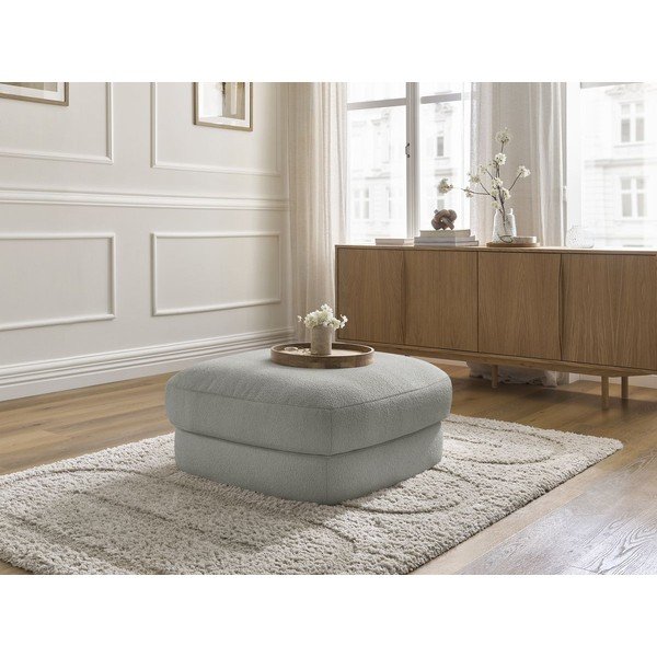 Svetlosivá podnožka z textílie buklé Leonore – Bobochic Paris-image-3