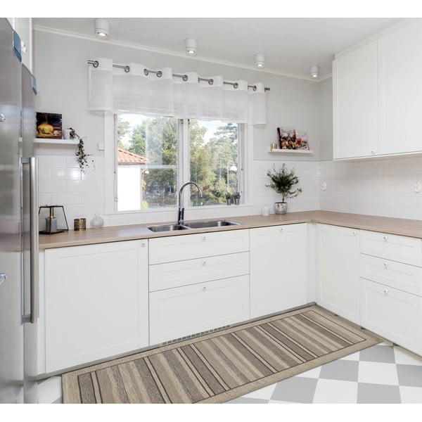 Béžový behúň Floorita Velour, 55 x 280 cm-image-2