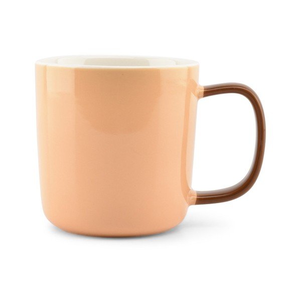 Oranžový hrnček z kostného porcelánu 370 ml Mae – ONA