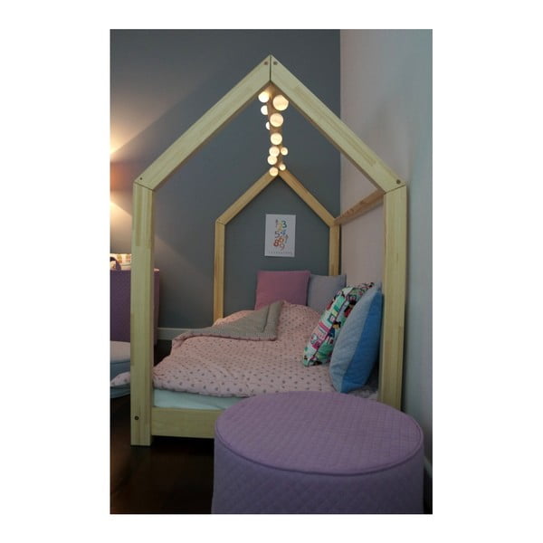 Detská posteľ z masívu v tvare domčeka TERY 80x160 cm-image-4