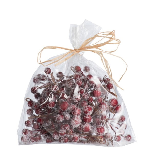 Vrecúško dekoratívnych červených bobúľ J-Line Berries