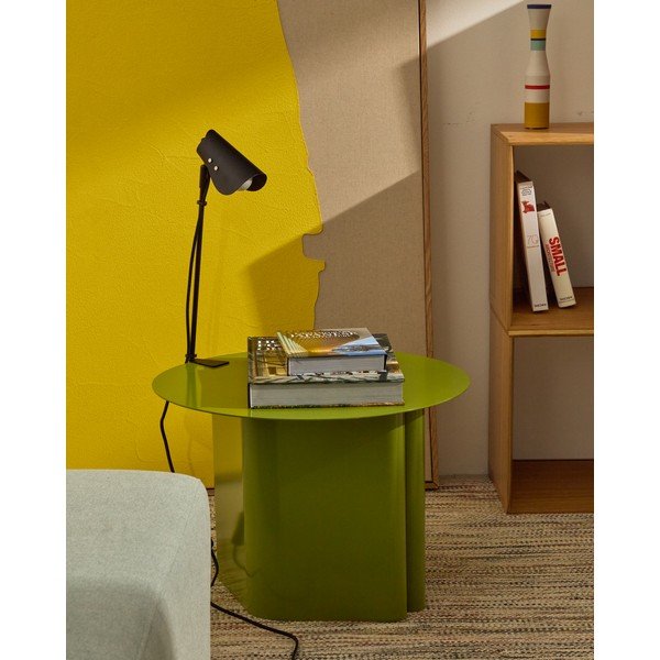 Čierna kovová stolová lampa s klipom (výška  51 cm) Jula – Kave Home-image-3