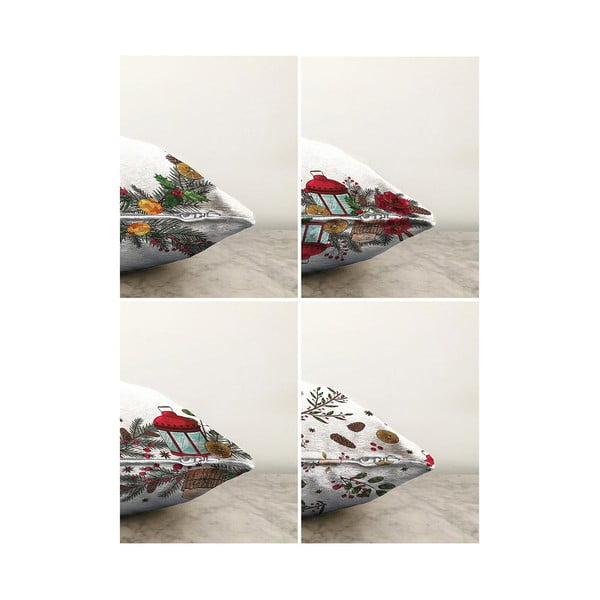 Vianočné obliečky na vankúše v súprave 4 ks 55x55 cm Merry Christmas - Mila Home-image-1