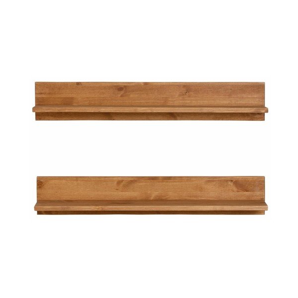 Nástenná polička z masívneho borovicového dreva Støraa Salento-image-1