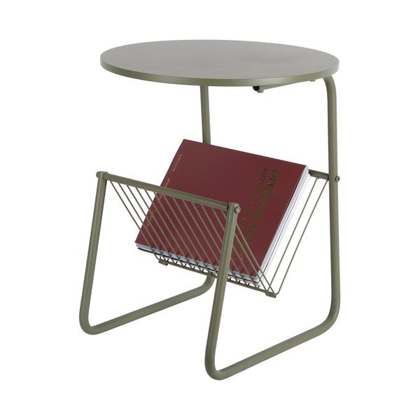 Kovový okrúhly odkladací stolík ø 40 cm Riqueza Revista – Leitmotiv-image-2