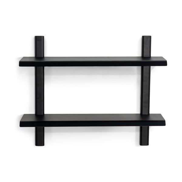 Čierna poschodová kovová polica 60 cm Hola – Spinder Design
