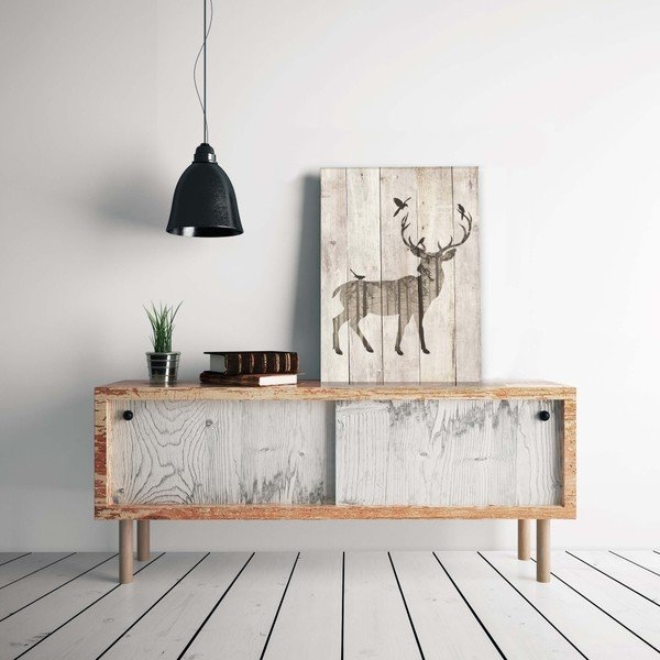 Drevená ceduľa 40x60 cm Deer – Really Nice Things-image-1