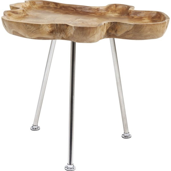Odkladací stolík z teakového dreva Kare Design Root
