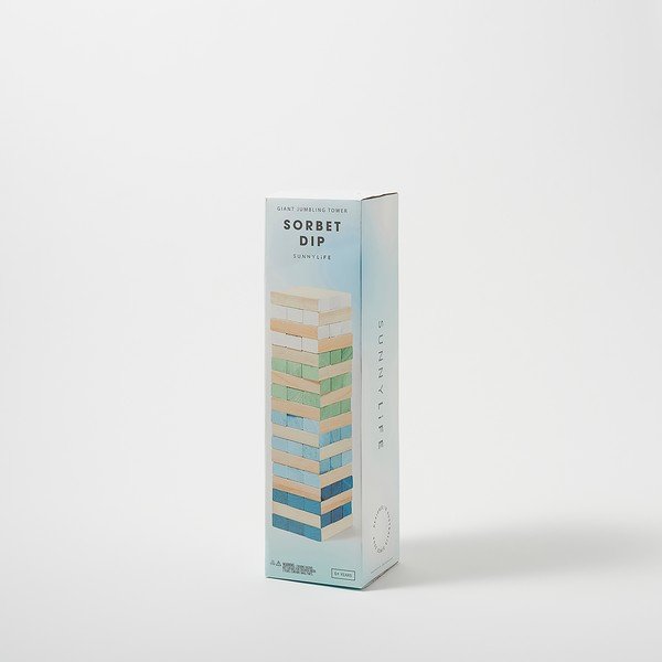 Spoločenská hra z masívneho dreva paulovnia Sunnylife Giga Jenga Tower-image-1