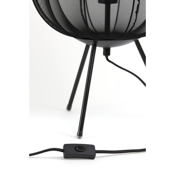 Čierna stolová lampa (výška 60 cm) Plumeria - Light & Living-image-3