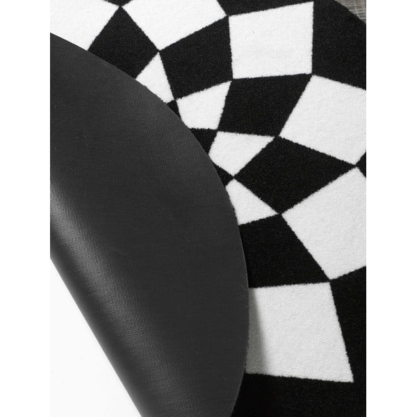 Koberec Deko - čierna geometria, 100 cm-image-3