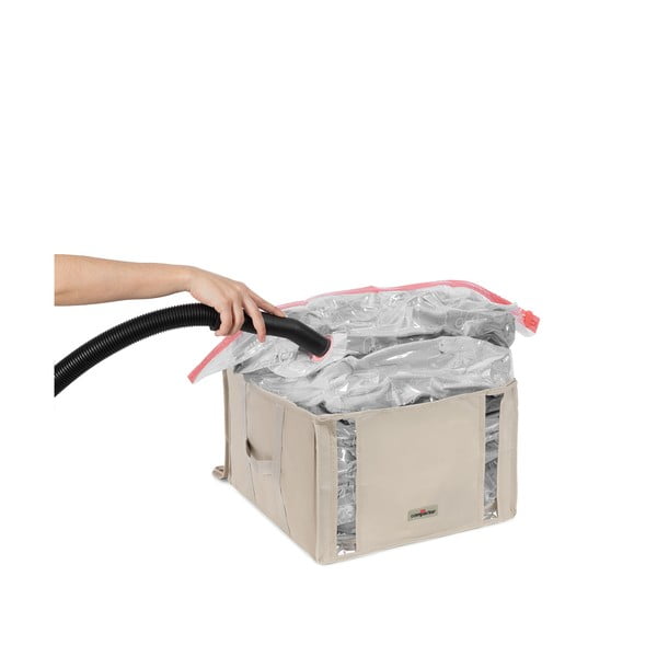 Vákuový látkový úložný box na oblečenie 42x40x25 cm Life – Compactor-image-3