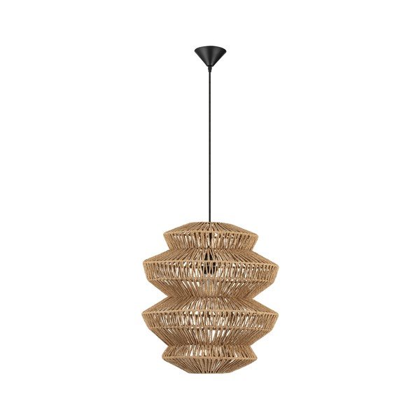 Povrazové závesné svietidlo v prírodnej farbe ø 40 cm Nua – Nova Luce