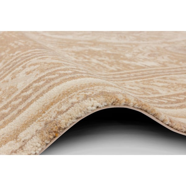 Béžový vlnený koberec 133x180 cm Emily – Agnella-image-2