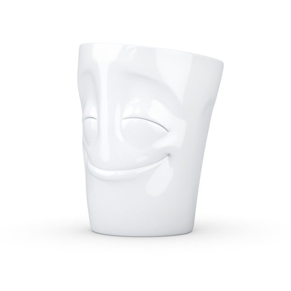 Biely spokojný porcelánový hrnček s uškom 58products, objem 350 ml-image-3