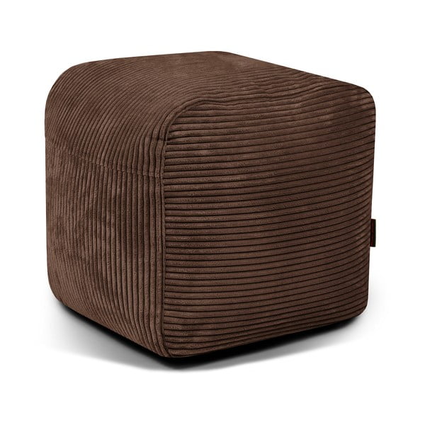 Tmavohnedý menčestrový sedací vak Plus 50 Lounge – SLOWDOWN