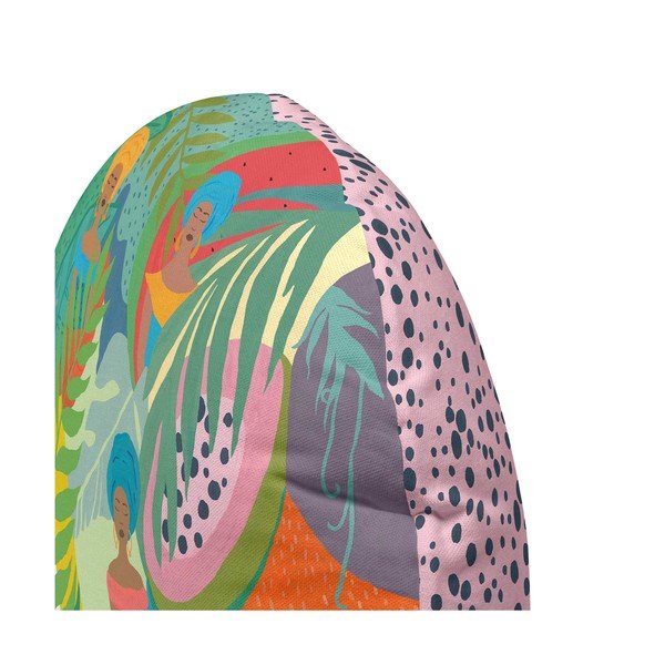 Bavlnený obojstranný vankúš HF Living Zuly Jungle, ⌀ 50 cm-image-2