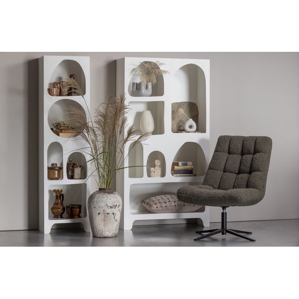 Biela knižnica 48x180 cm Caz – WOOOD-image-1