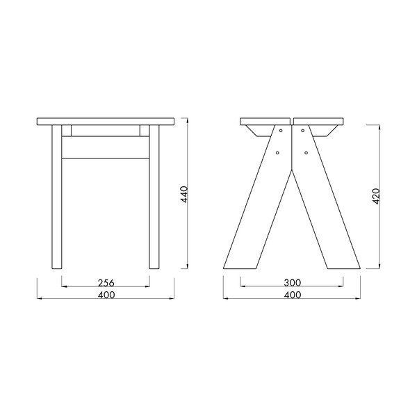 Tmavohnedá drevená záhradná stolička Navo – noo.ma-image-4
