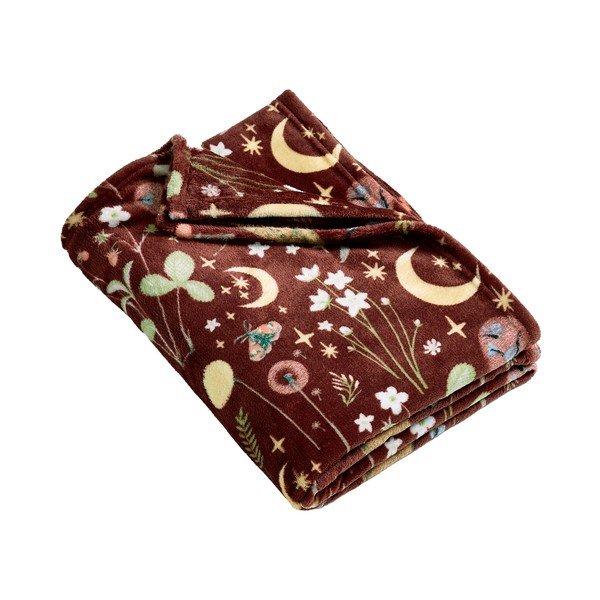 Tmavohnedá deka 130x170 cm Enchanted Twilight Animals – Catherine Lansfield