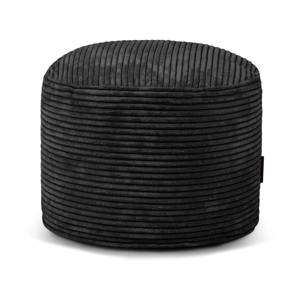 Čierny menčestrový sedací vak Mini – SLOWDOWN