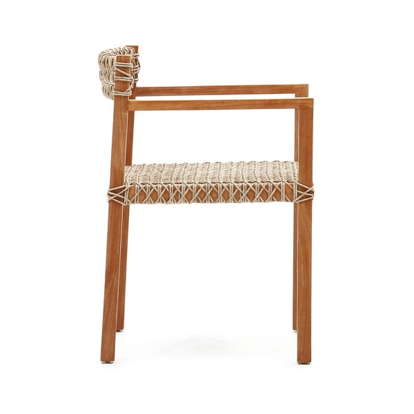 Jedálenská stolička z umelého ratanu v prírodnej farbe v súprave 2 ks Giverola – Kave Home-image-2