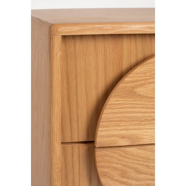 Nočný stolík v dekore duba v prírodnej farbe Groove – Zuiver-image-4