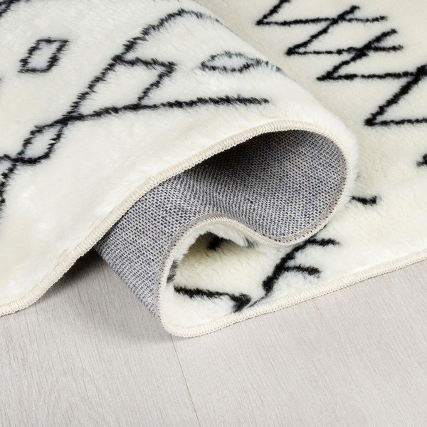 Biely umývateľný koberec 120x170 cm Adil – Flair Rugs-image-2