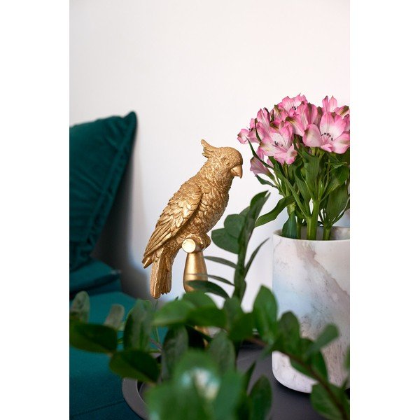 Soška v zlatej farbe PT LIVING Cockatoo, výška 40 cm-image-1