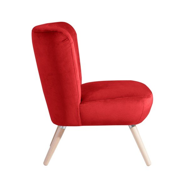 Červené kreslo Ma× Winzer Neele Velvet-image-2