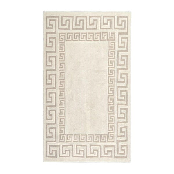 Krémovobiely odolný koberec Vitaus Versace, 120 × 180 cm