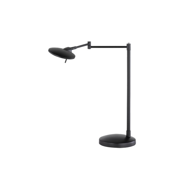 Čierna stolová LED lampa Trio Kazan, výška 46 cm