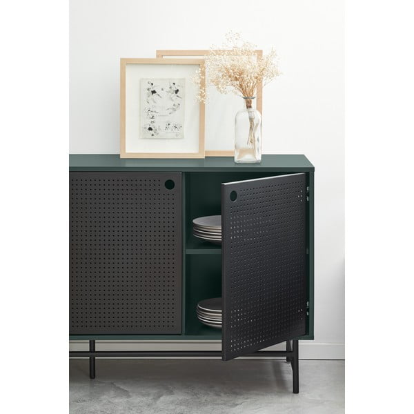 Čierno-zelená komoda Teulat Punto, šírka 150 cm-image-2
