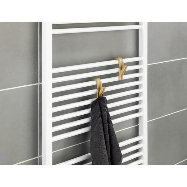 Závesné bambusové háčiky v prírodnej farbe v súprave 2 ks – Wenko-image-4